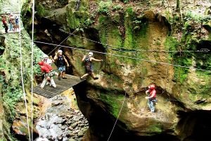 Ziplining Canyoning Tour Ziplining Tour - Hacienda Guachipelin Adventure Tour Combo - Native's Way Costa Rica Tours